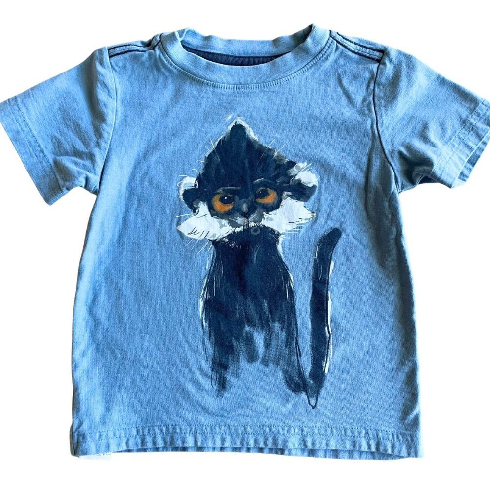 Tea Collection Monkey Graphic Tee, Pacific Coast, 100% Cotton - Size 3